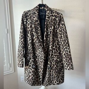 Zara Women's Cheetah Print Coat